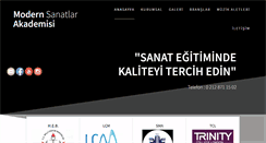 Desktop Screenshot of modernsanatlarakademisi.com