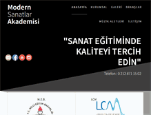 Tablet Screenshot of modernsanatlarakademisi.com